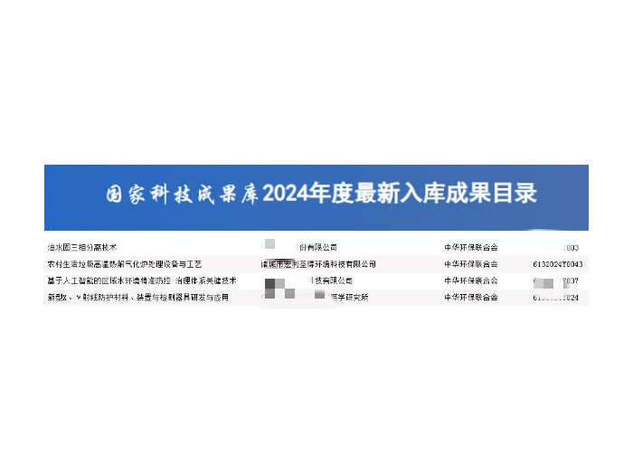 宏利圣得“农村生活垃圾高温热解气化炉处理设备与工艺”录入《国家<i style='color:red'>科技成果</i>库》（2024年度）
